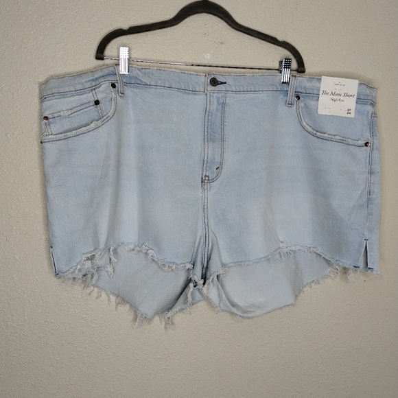 Abercrombie & Fitch High Rise Mom Shorts Curve Love Size 37 / 24 - Picture 2 of 9